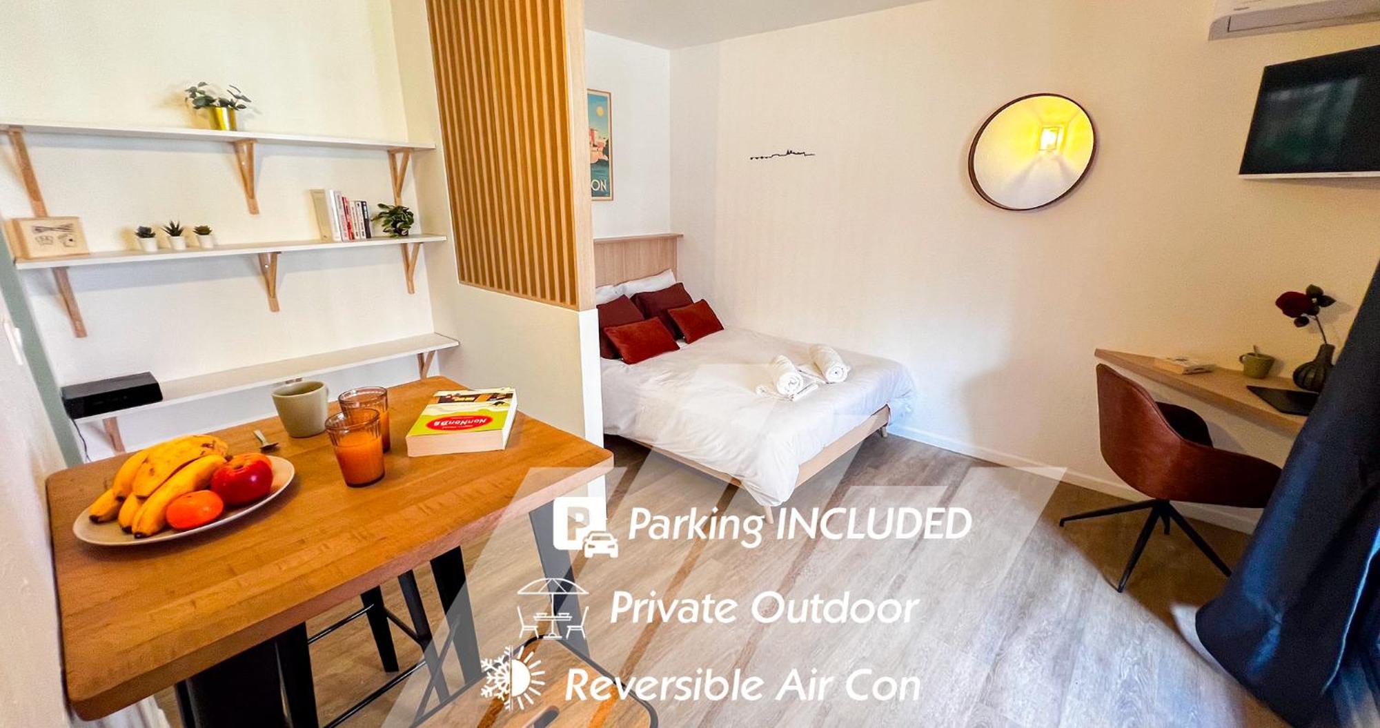 Appartement Parking Included - Clim - Terrace - Hypercentre